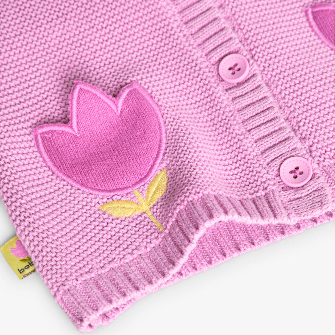Suéter rosa con capucha para bebé niña