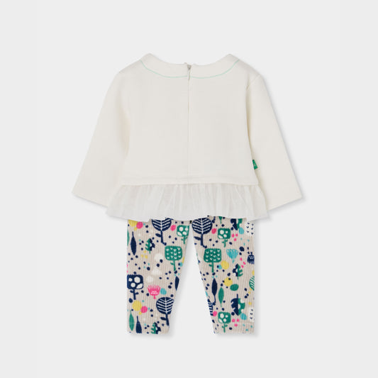 Conjunto blanco para bebé niña
