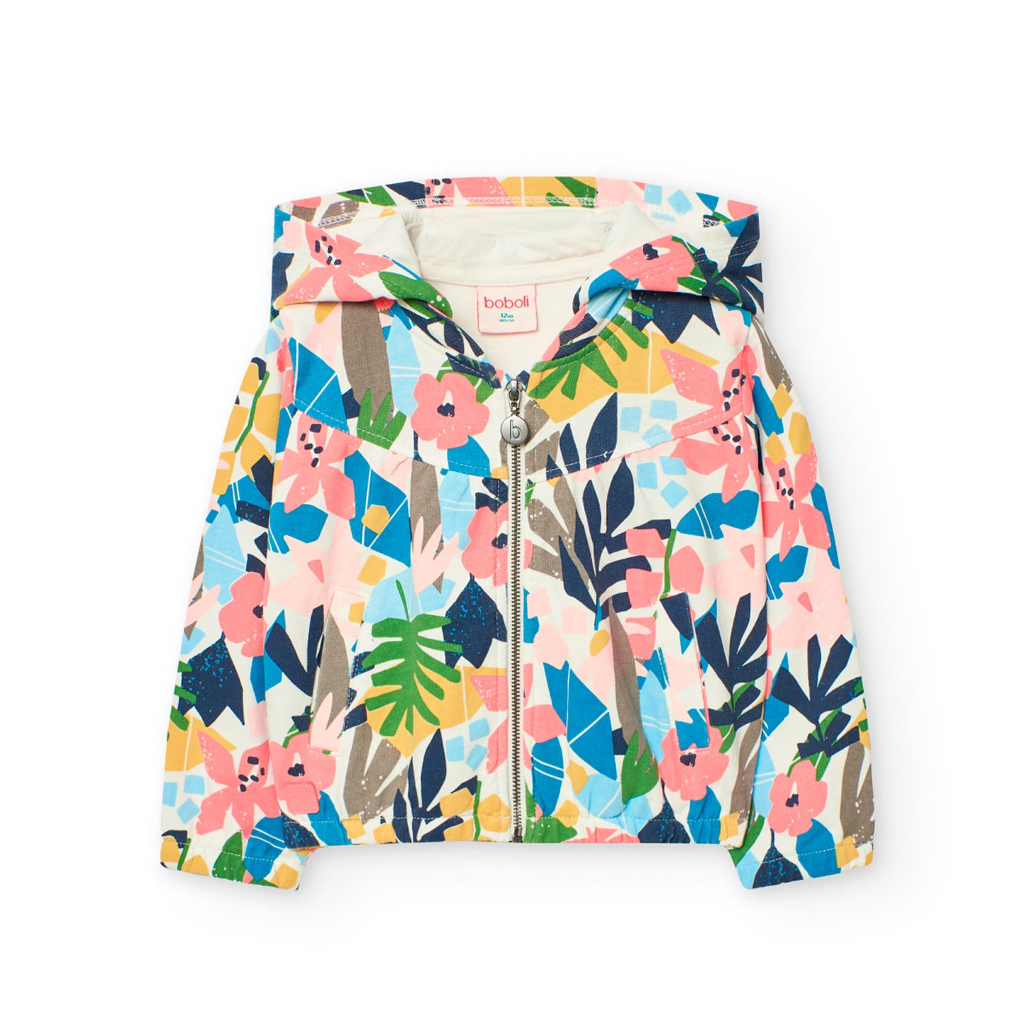 Sudadera estampada flores para mini niña