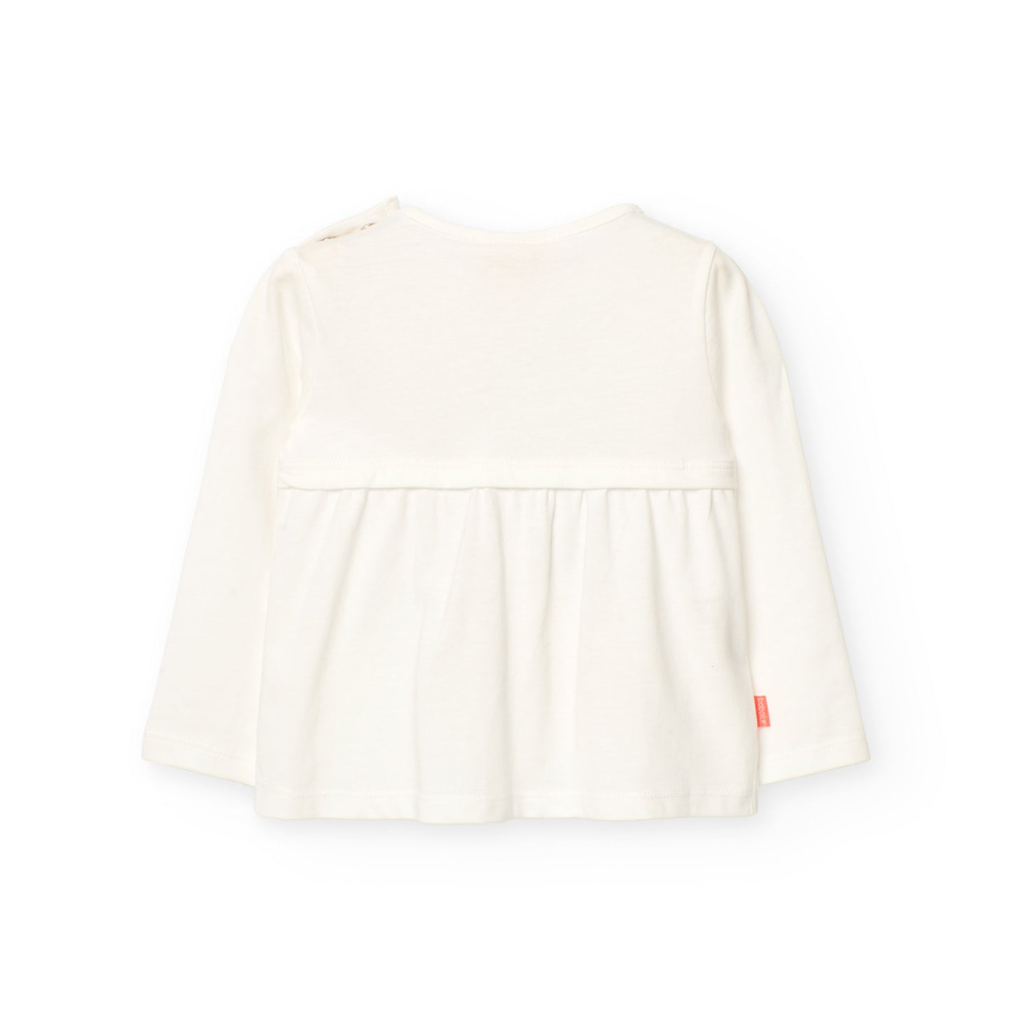 Blusa blanca tucán para mini niña