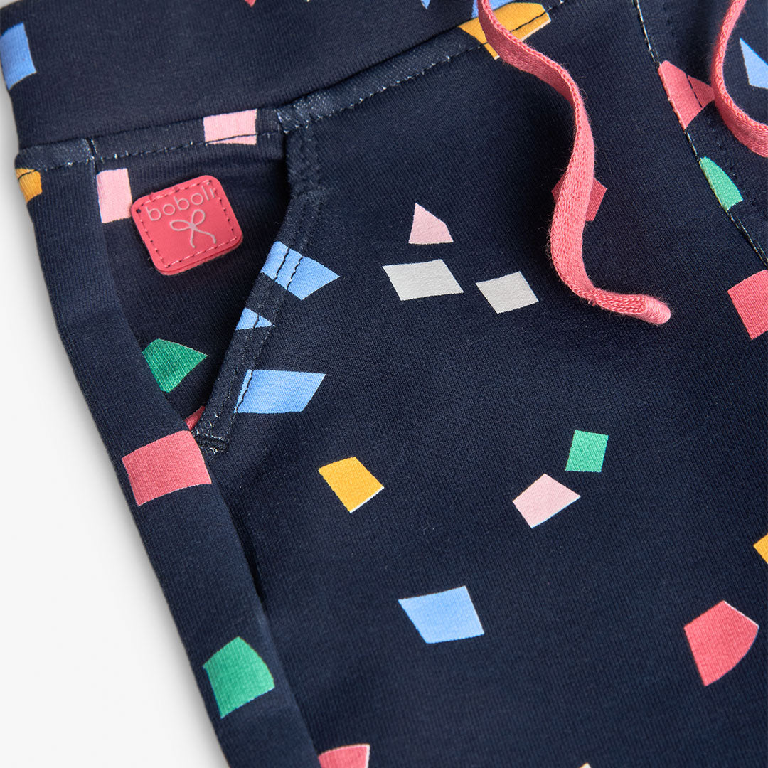 Conjunto lila blusa con pantalón de felpa mini niña