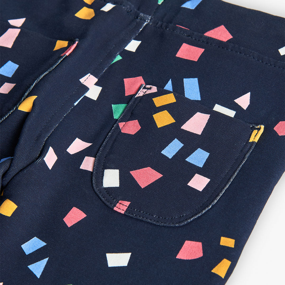 Conjunto lila blusa con pantalón de felpa mini niña