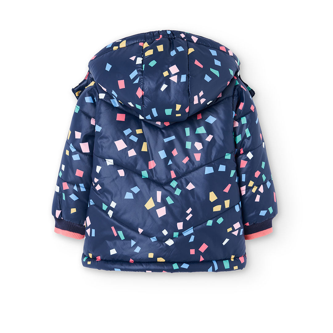 Chamarra acolchada azul marino mini niña