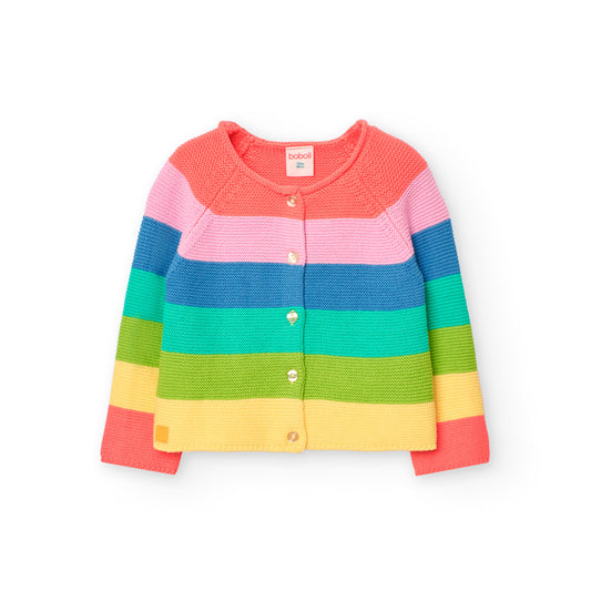 Suéter arcoiris para bebé niña y mini niña