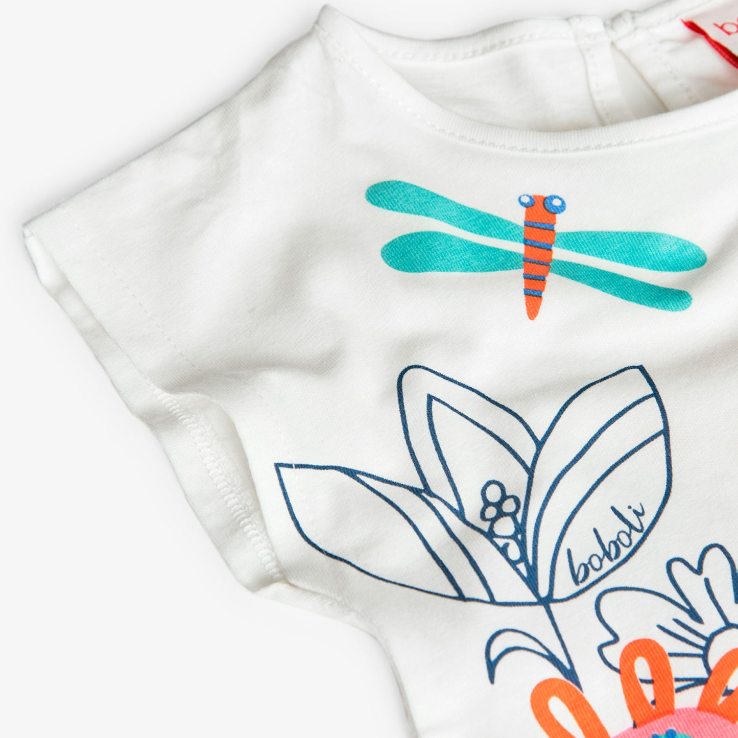 Vestido flores con leggings pirata para mini niña