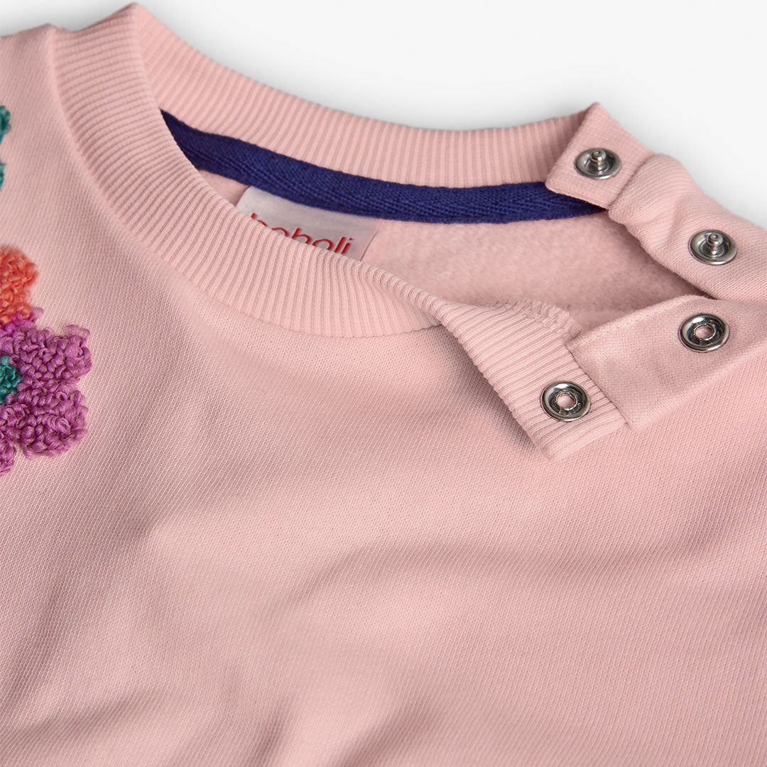 Conjunto lila sudadera con leggings mini niña