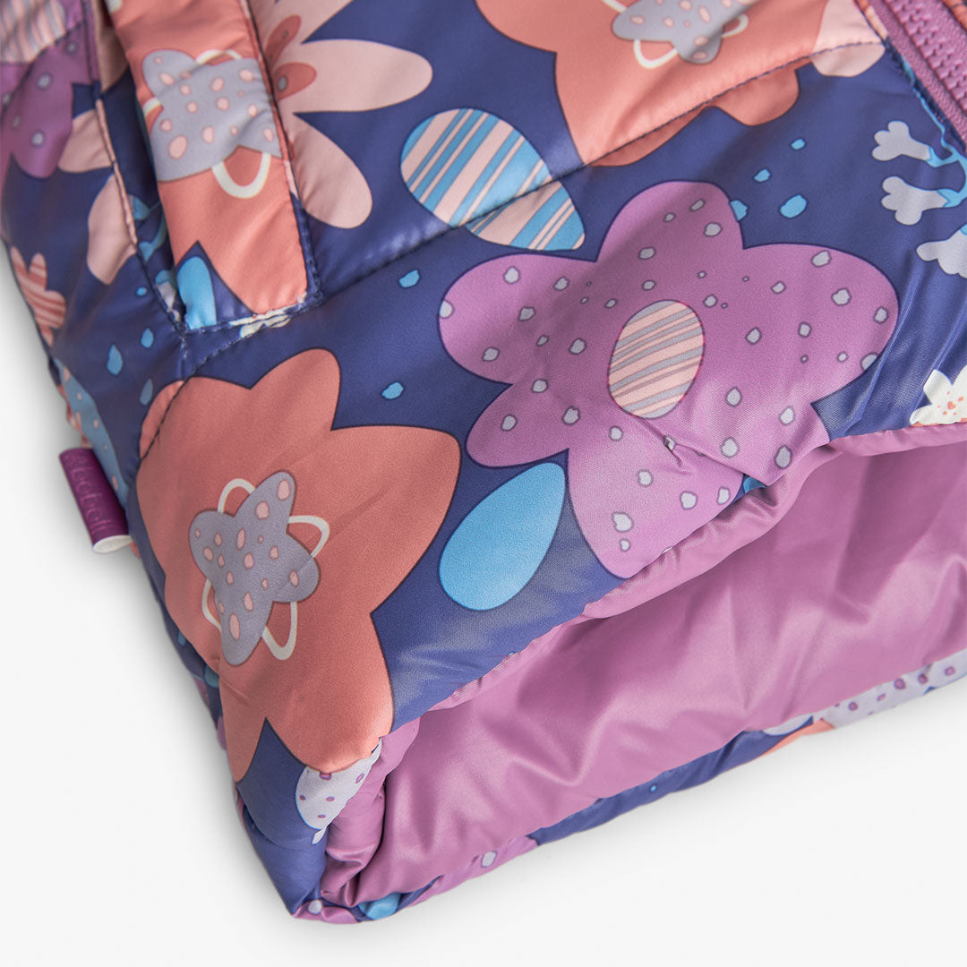 Chamarra acolchada reversible lila mini niña
