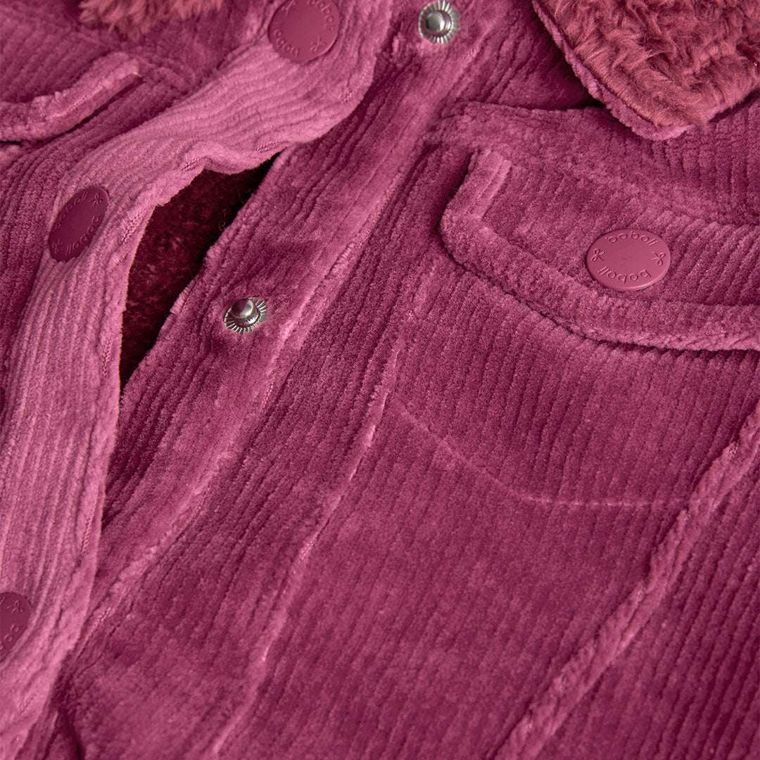 Chamarra rosa pana mini niña