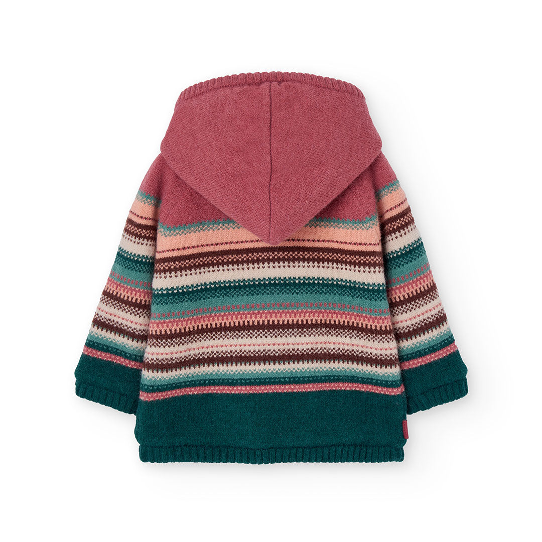 Chamarra tejida borrega mini niña