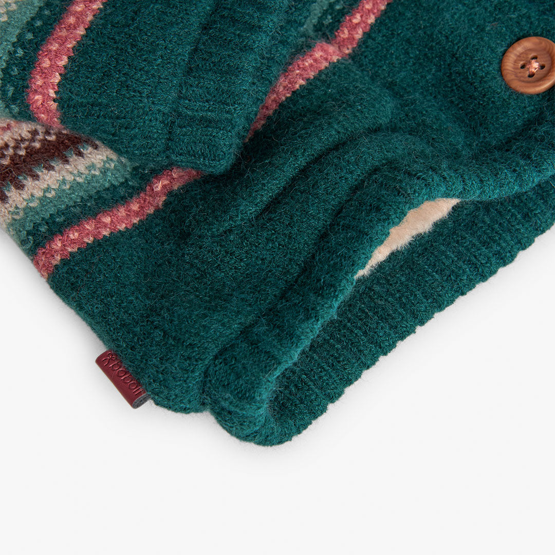 Chamarra tejida borrega mini niña