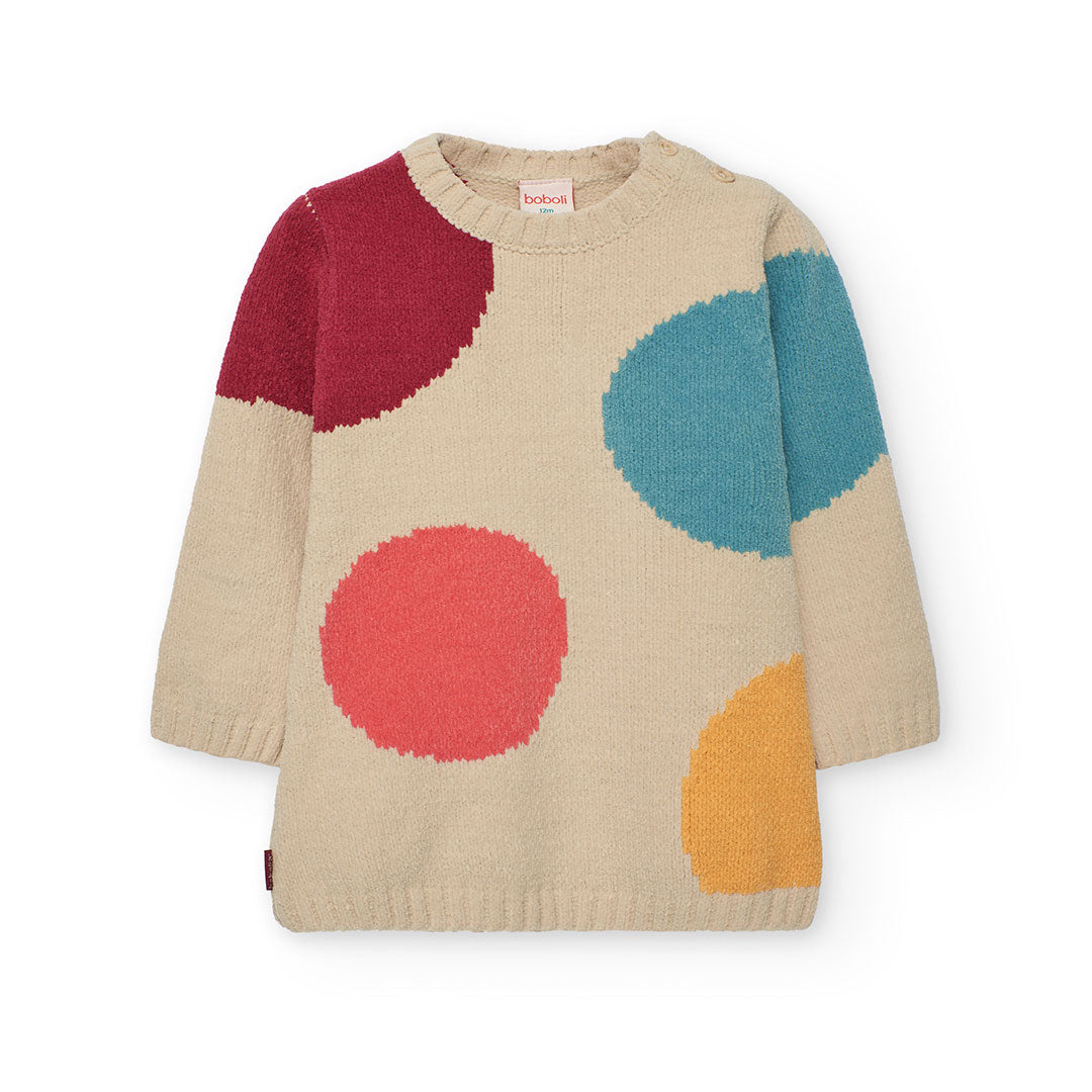 Vestido tricot topos mini niña