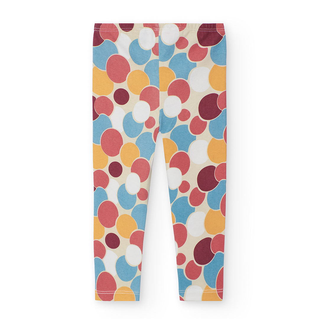 Conjunto topos blusa con leggings mini niña