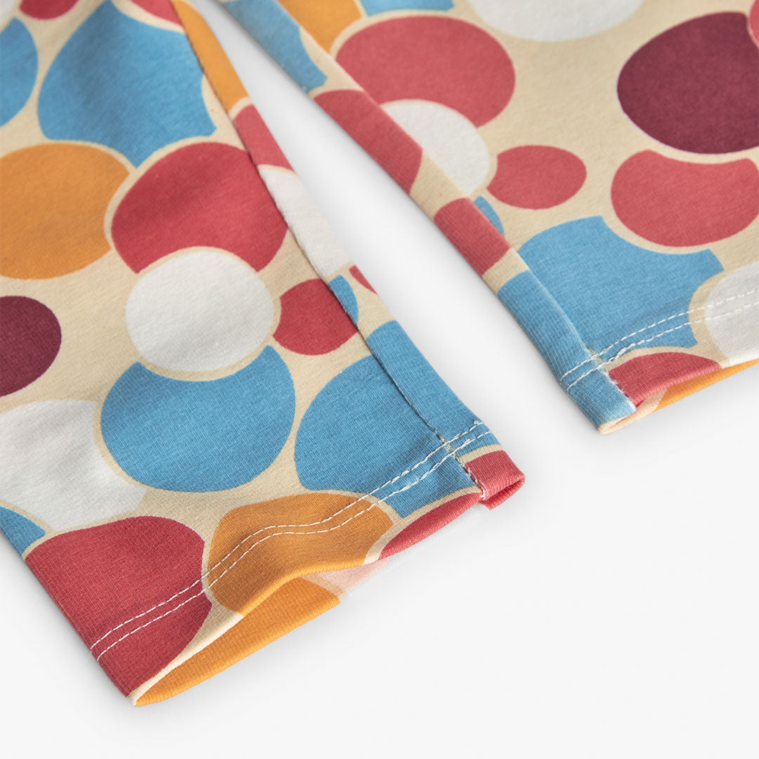 Conjunto topos blusa con leggings mini niña