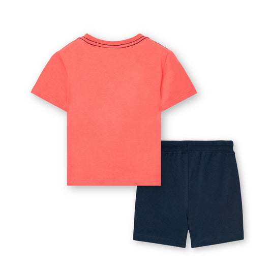 Conjunto león playera con short para mini niño