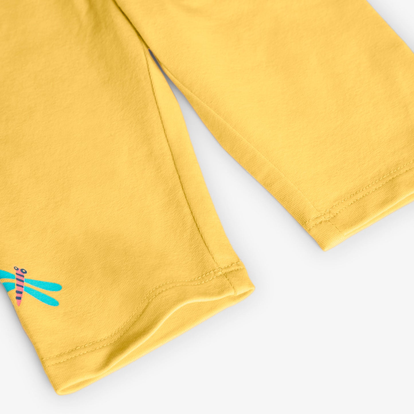 Vestido flores con leggings pirata para mini niña