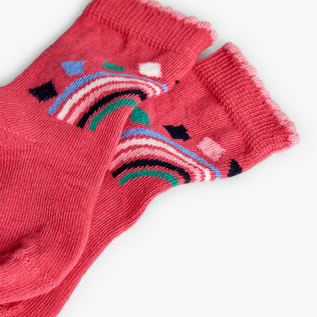 Pack calcetines azul/rosa para mini niña