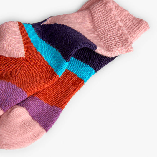 Pack calcetines lila/rosa para mini niña
