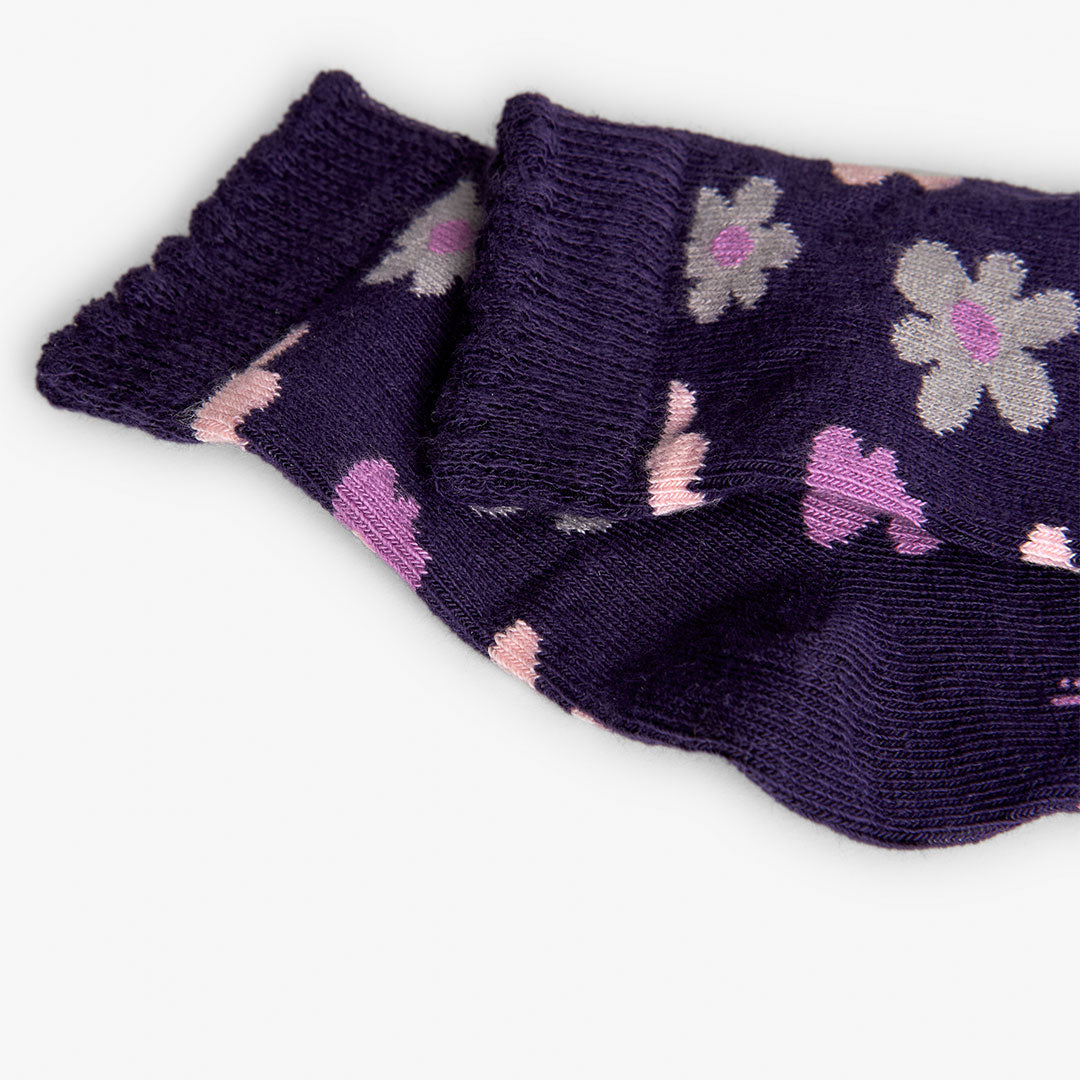 Pack calcetines lila/rosa para mini niña
