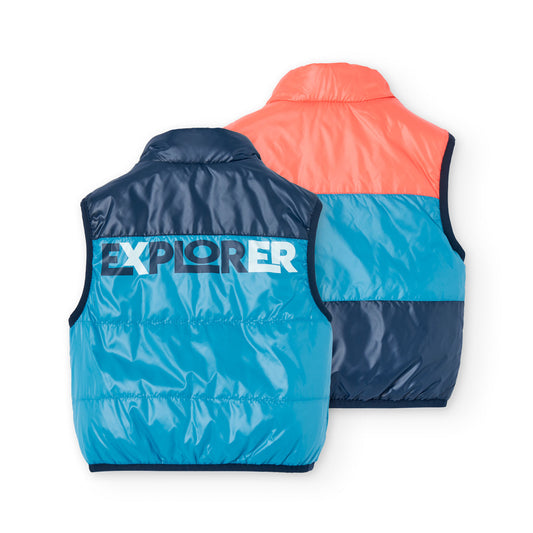 Chaleco reversible impermeable para mini niño