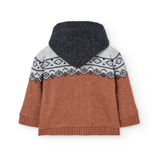 Chamarra tricot caldera con borrega mini niño