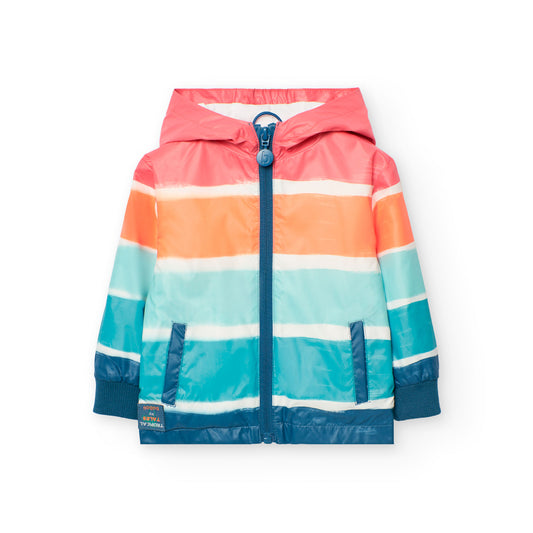 Chamarra impermeable multicolor para mini niño