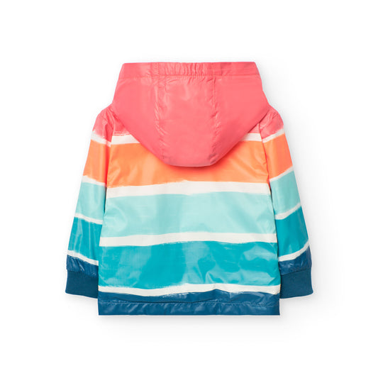 Chamarra impermeable multicolor para mini niño