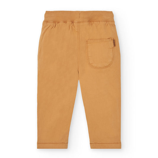 Pantalón jogger gabardina trigo mini niño