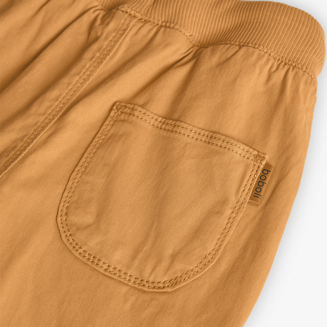Pantalón jogger gabardina trigo mini niño