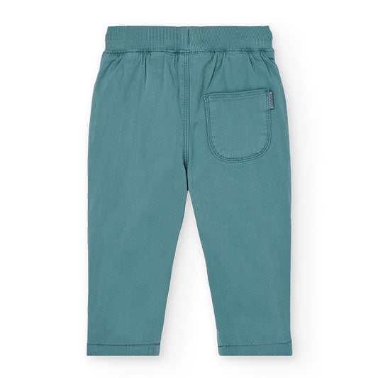 Pantalón jogger gabardina azul laurel mini niño