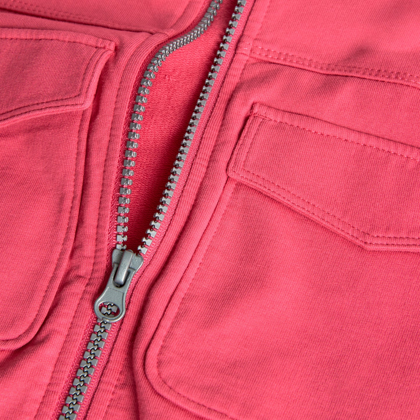 Sudadera felpa frambuesa para niña jr