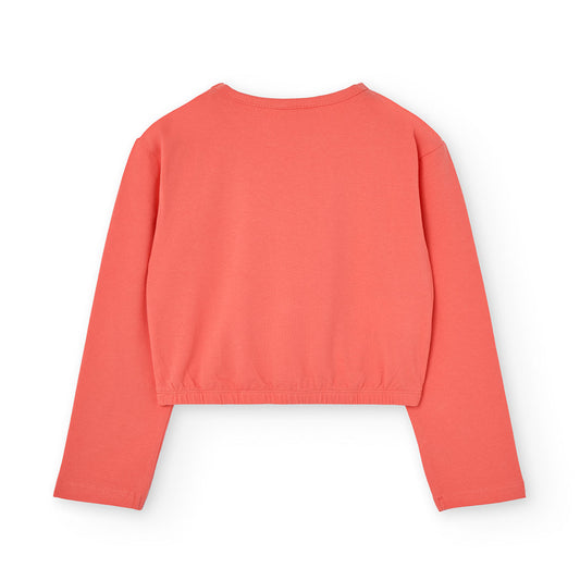 Blusa stretch salmón niña jr