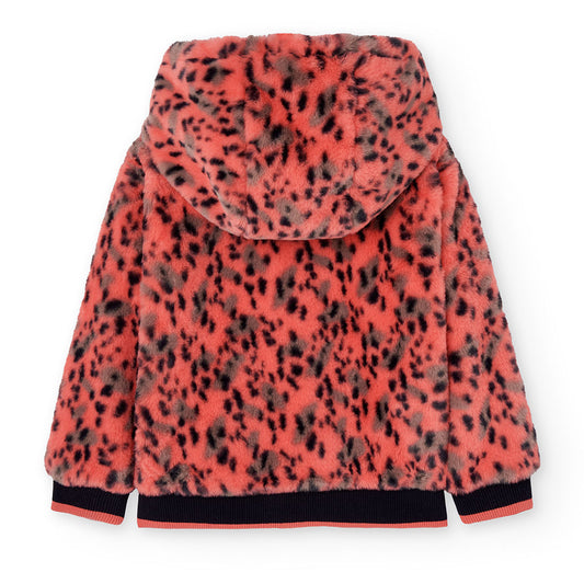 Chamarra pelo animal print niña jr