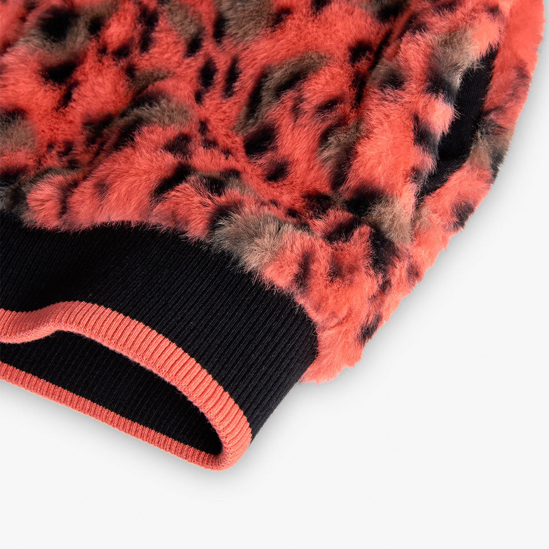 Chamarra pelo animal print niña jr