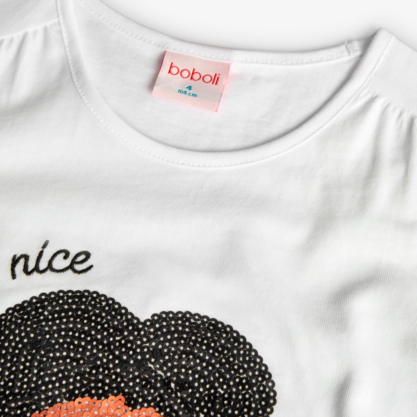 Conjunto blusa con falda negra combinada para niña jr