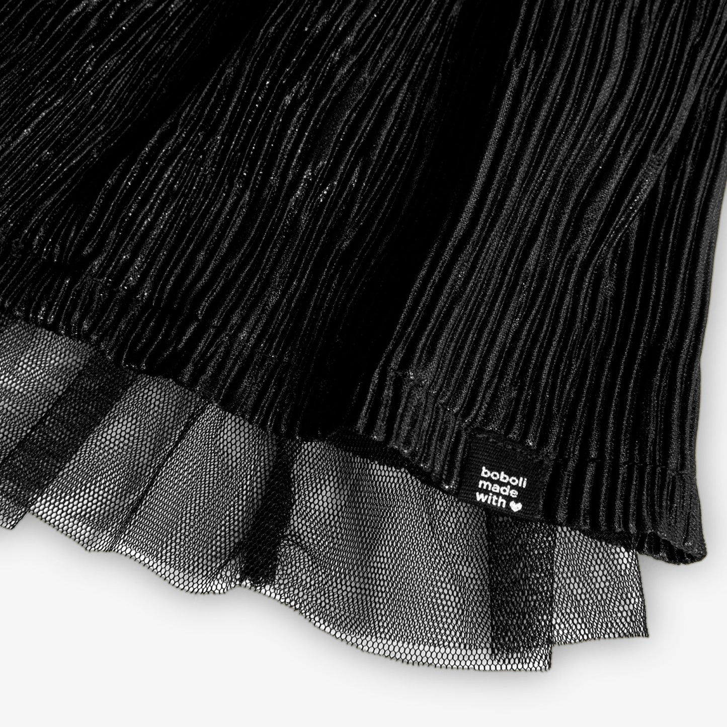 Conjunto blusa con falda negra combinada para niña jr