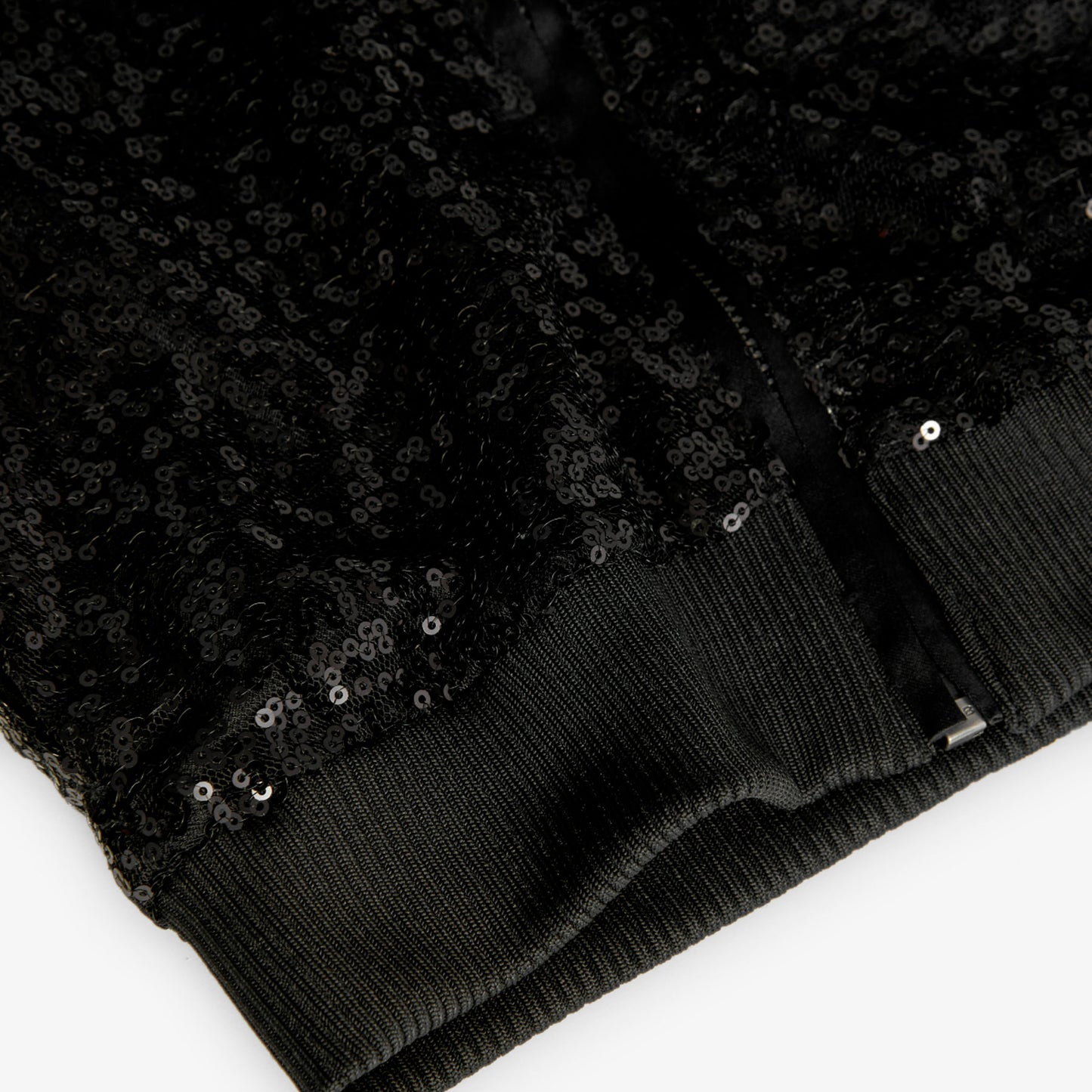 Sudadera negra con lentejuelas para niña jr