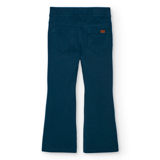 Pantalón felpa stretch acampanado niña jr