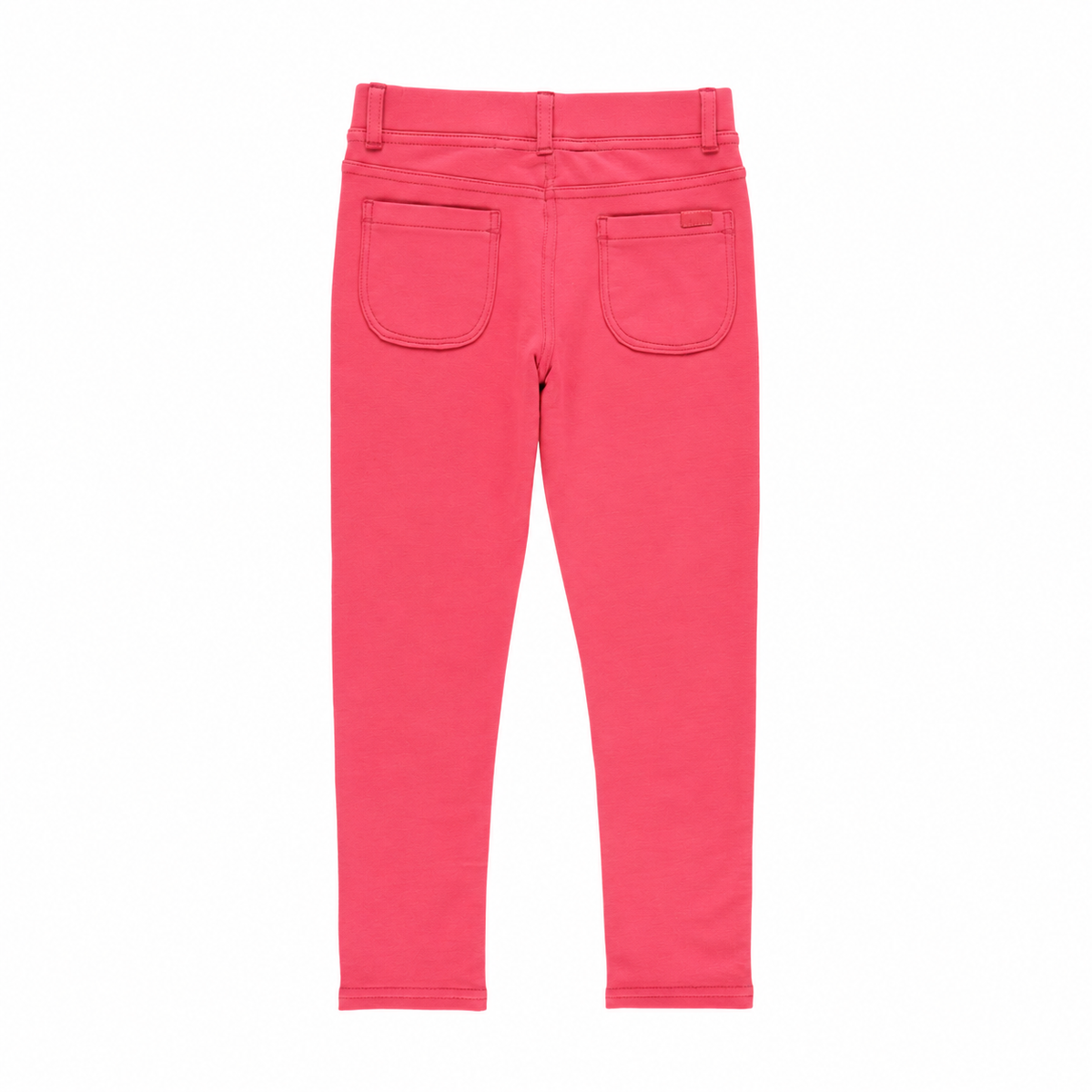 Pantalón felpa stretch rosa mini niña