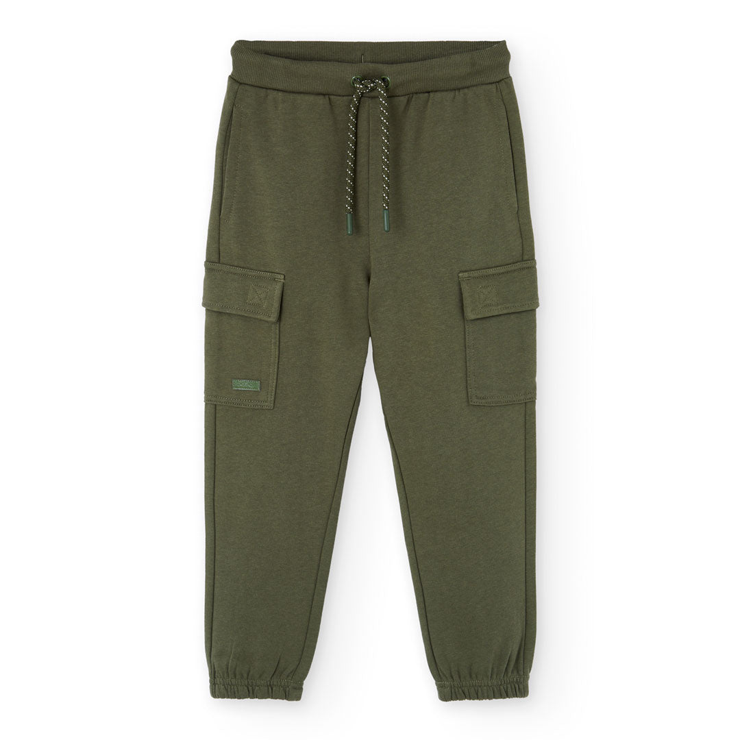 Conjunto playera con pants verde niño jr