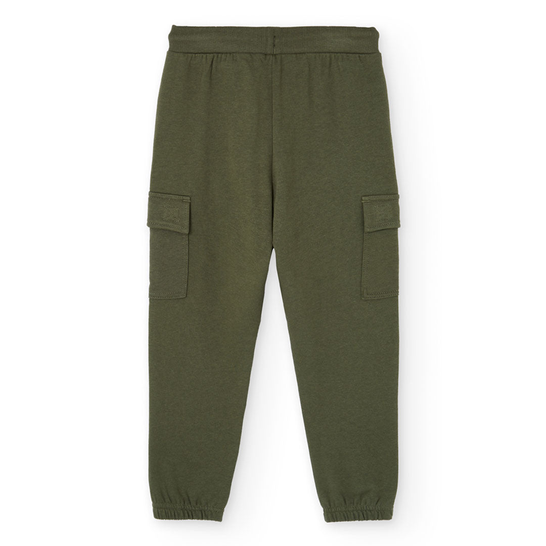 Conjunto playera con pants verde niño jr