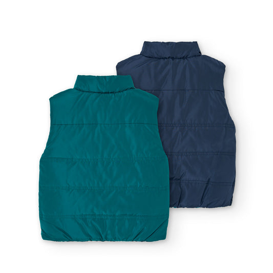 Chaleco reversible azul billar niño jr