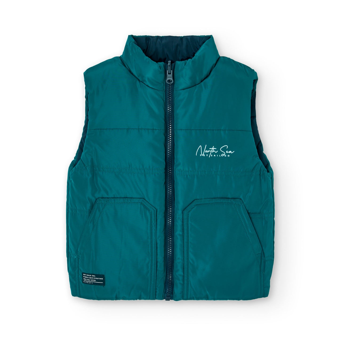 Chaleco reversible azul billar niño jr