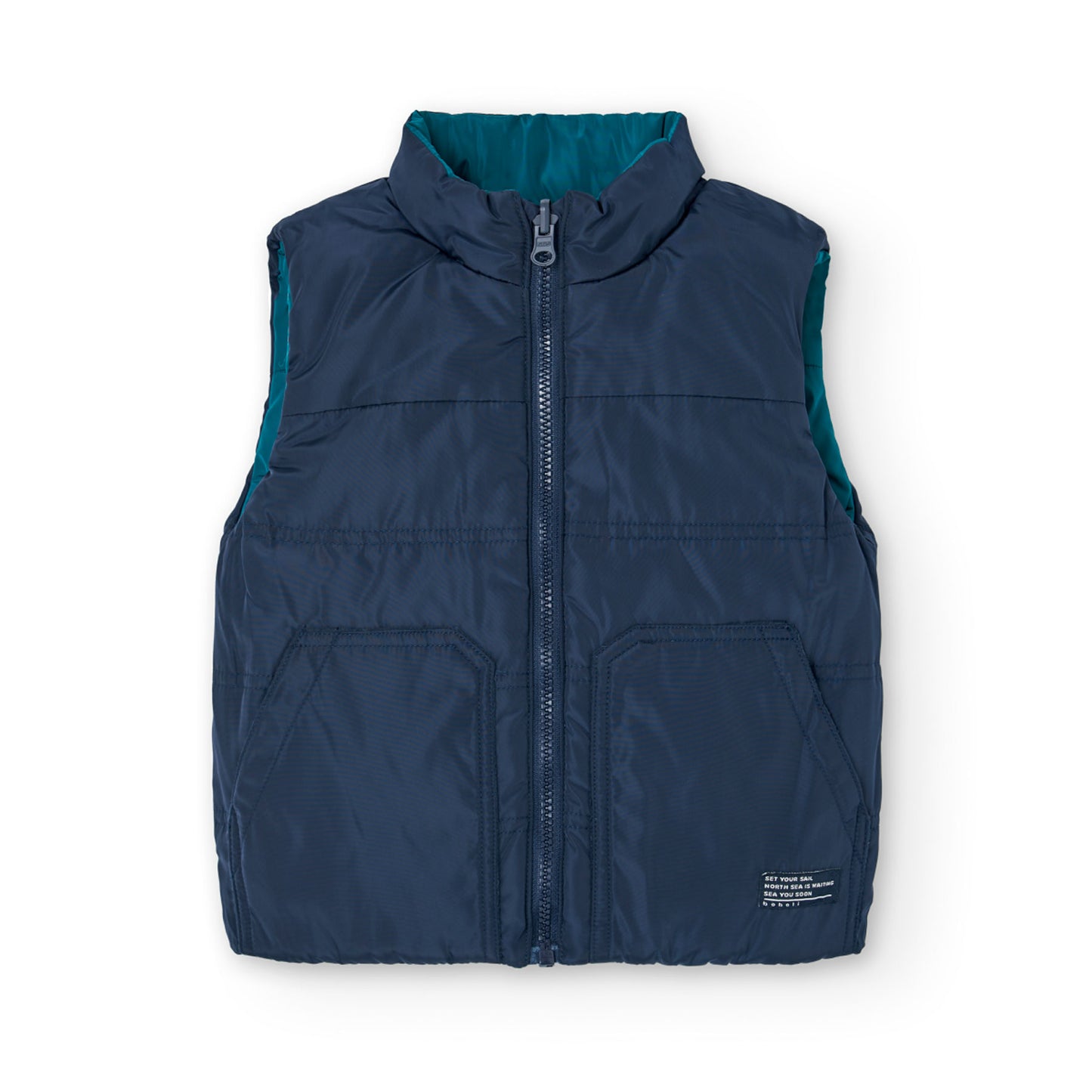 Chaleco reversible azul billar niño jr