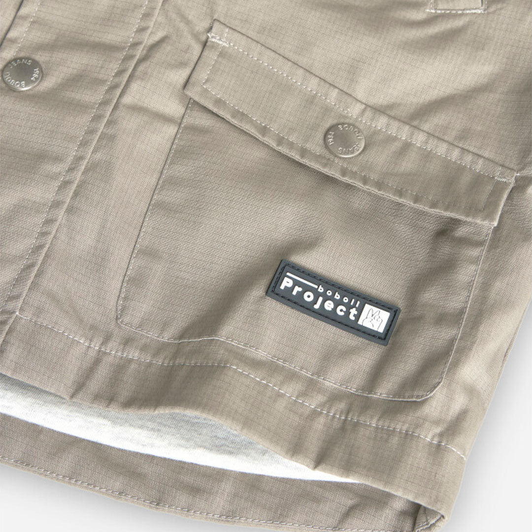 Impermeable beige para mini niño y niño jr