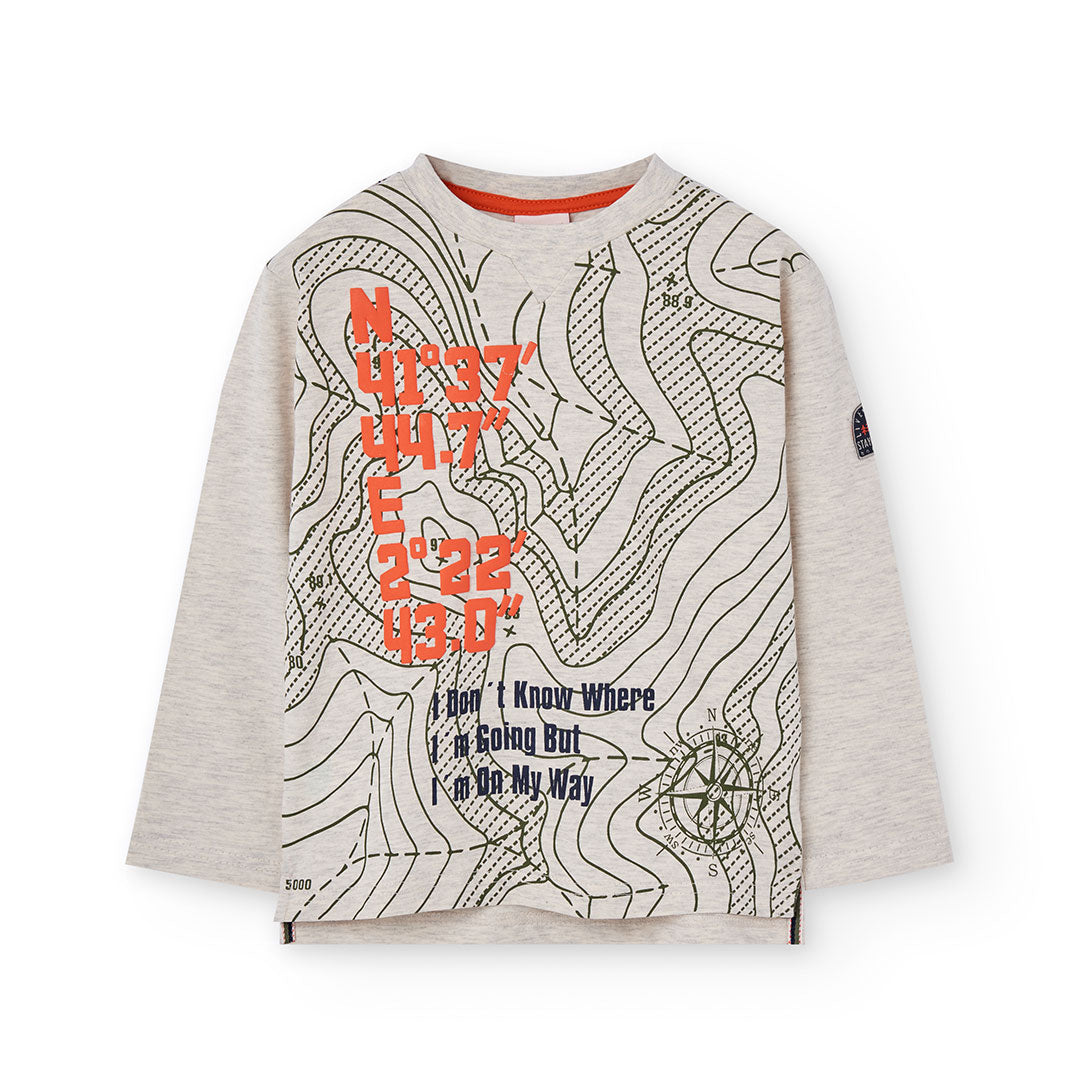 Conjunto playera con pants verde niño jr