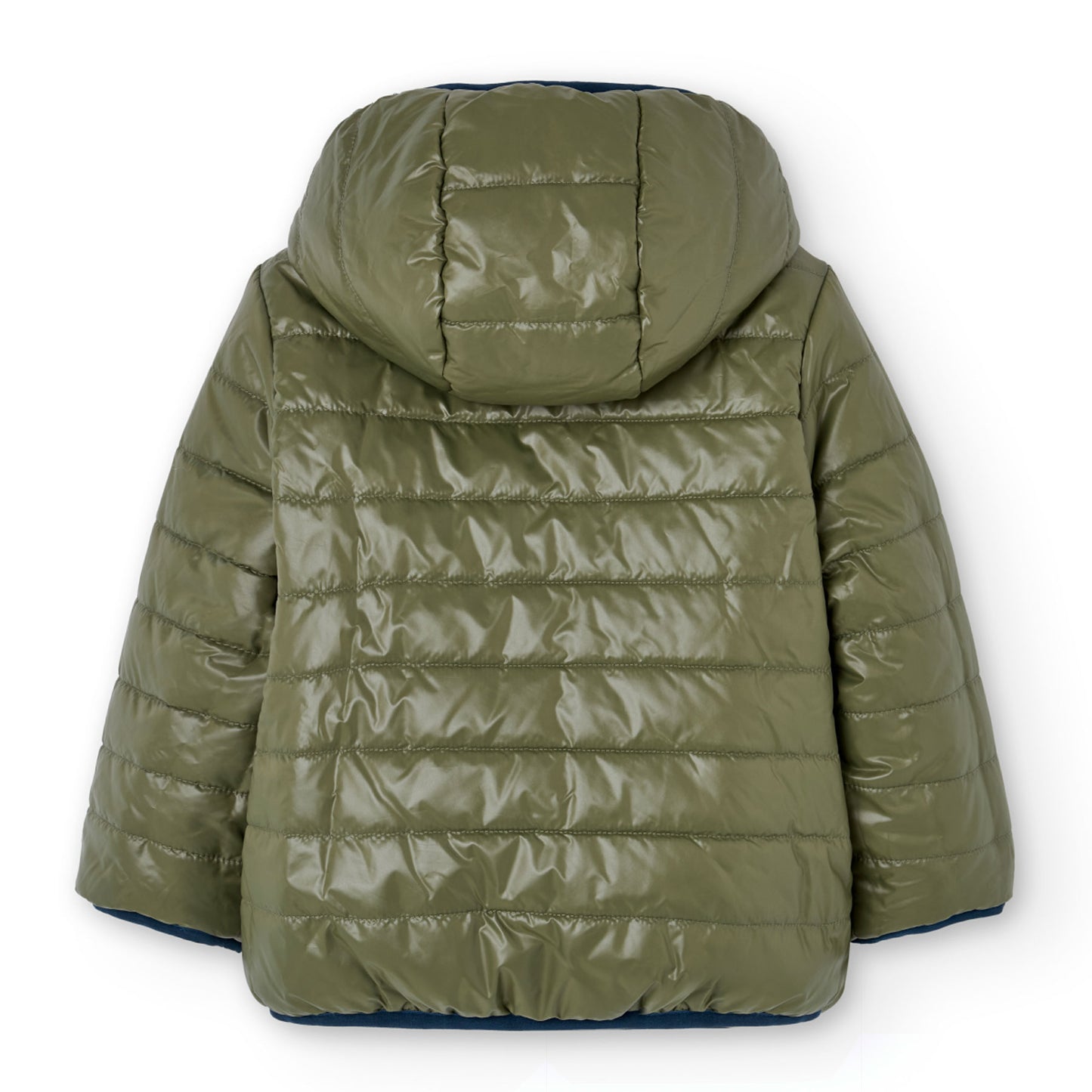 Chamarra reversible azul con verde niño jr