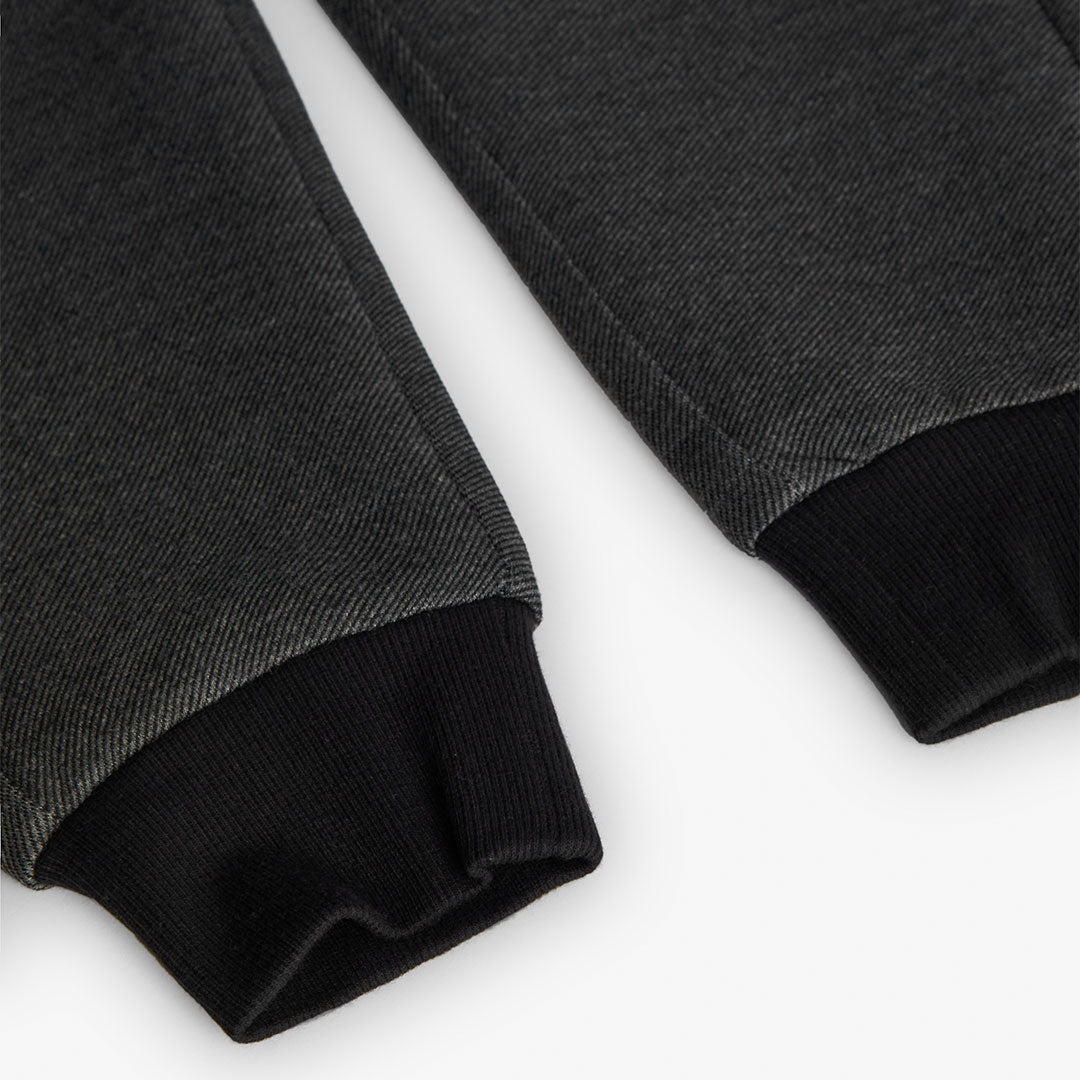 Conjunto de pants negro punto fantasía niño jr