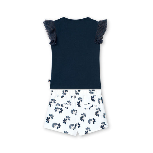 Conjunto blusa con short para niña jr