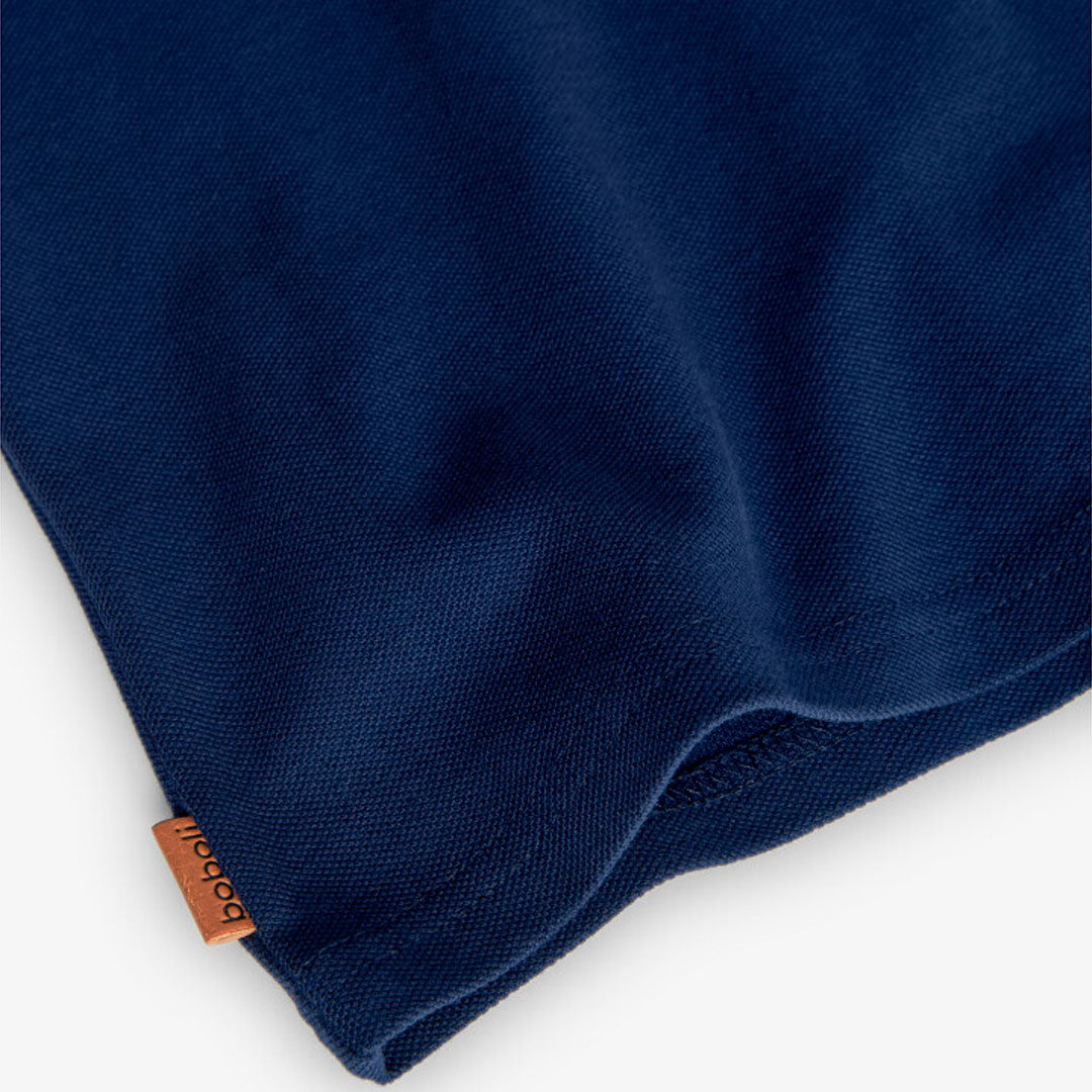 Polo azul marino para mini niño y niño jr