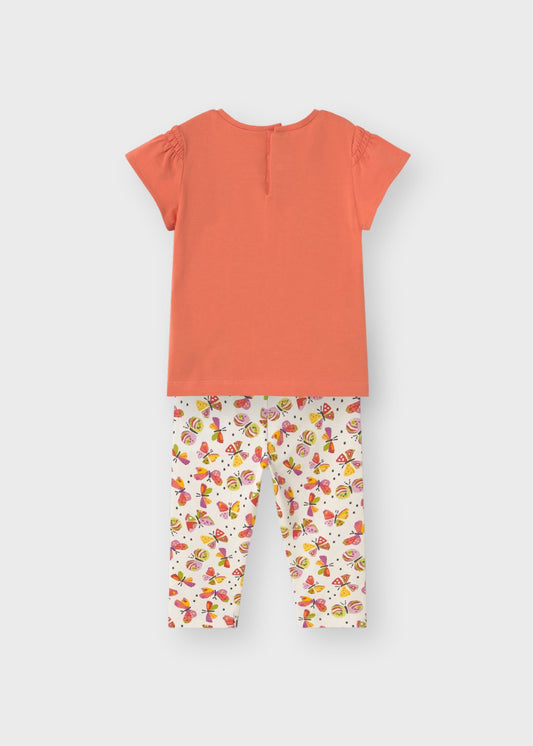 Conjunto leggings estampado mariposas bebé niña